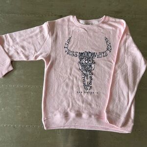 Pink Graphic Sweatshirt Hoodie